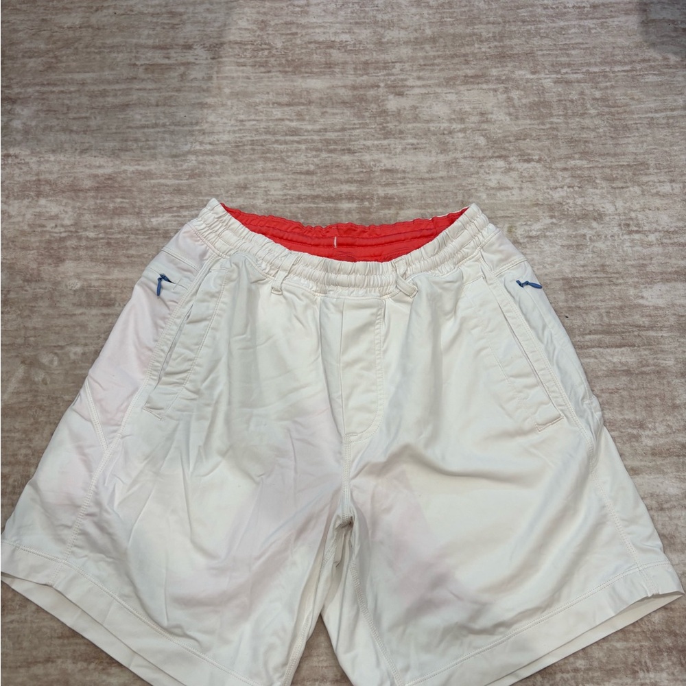 Men's White Athletic Shorts